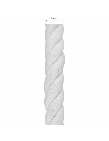 Corda Bianco 3 x 3 x 5000 cm Cotone