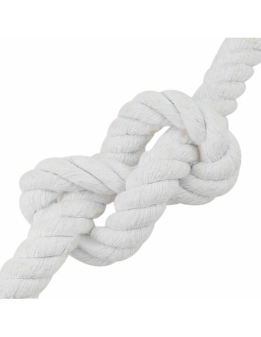 Corda Bianco 2,4 x 2,4 x 5000 cm Cotone