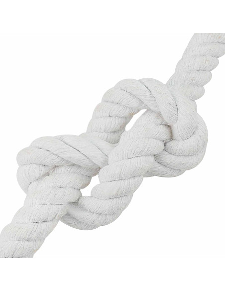 Corda Bianco 2,4 x 2,4 x 5000 cm Cotone