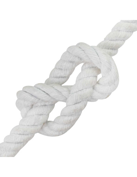 Corda Bianco 1,2 x 1,2 x 2500 cm Cotone