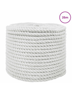 Corda Bianco 1,4 x 1,4 x 2500 cm Cotone 2