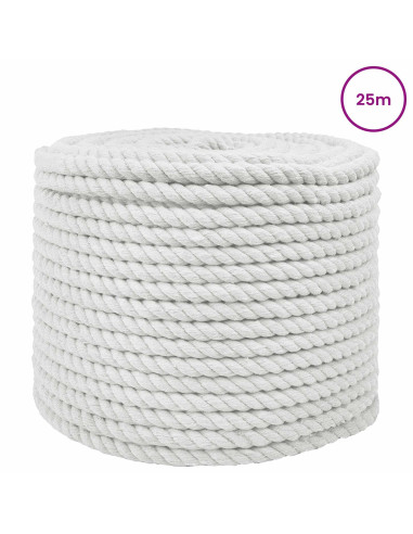 Corda Bianco 1,4 x 1,4 x 2500 cm Cotone