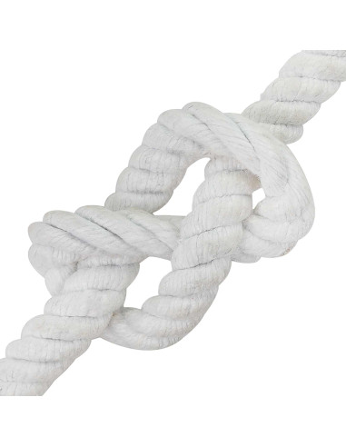 Corda Bianco 1,4 x 1,4 x 5000 cm Cotone