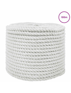 Corda Bianco 1,4 x 1,4 x 10000 cm Cotone 2
