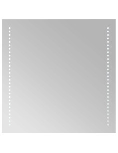 Specchio da bagno LED Trasparente 50 x 50 cm vetro temperato 2