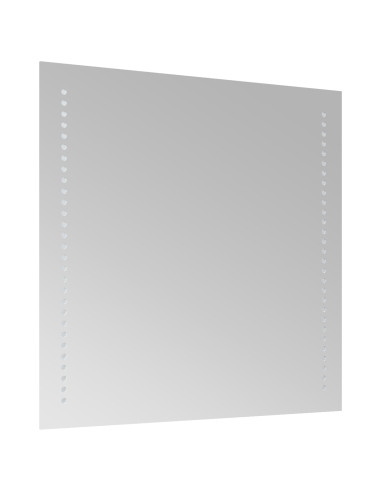 Specchio da bagno LED Trasparente 50 x 50 cm vetro temperato