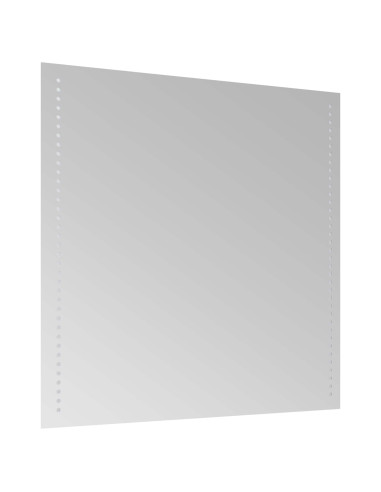 Specchio da bagno LED Trasparente 60 x 60 cm vetro temperato