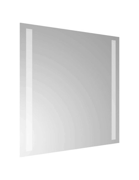 Specchio da bagno LED Trasparente 40 x 40 cm vetro temperato