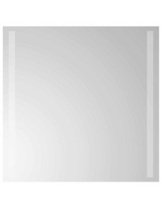 Specchio da bagno LED Trasparente 50 x 50 cm vetro temperato 2