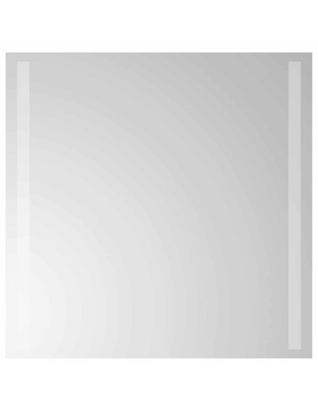 Specchio da bagno LED Trasparente 50 x 50 cm vetro temperato