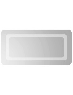 Specchio da bagno LED Trasparente 60 x 30 cm vetro temperato 2