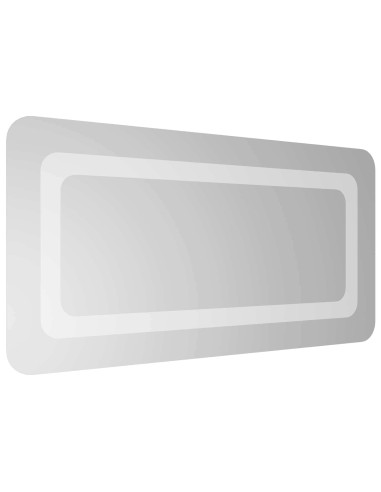 Specchio da bagno LED Trasparente 60 x 30 cm vetro temperato