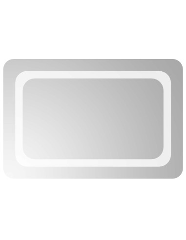Specchio da bagno LED Trasparente 60 x 40 cm vetro temperato