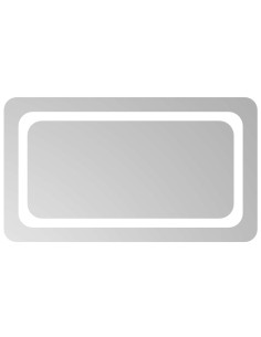 Specchio da bagno LED Trasparente 70 x 40 cm vetro temperato 2