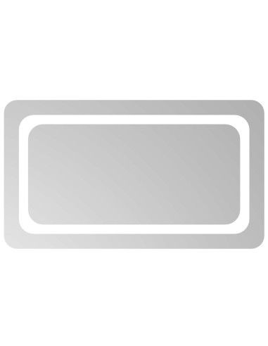Specchio da bagno LED Trasparente 70 x 40 cm vetro temperato