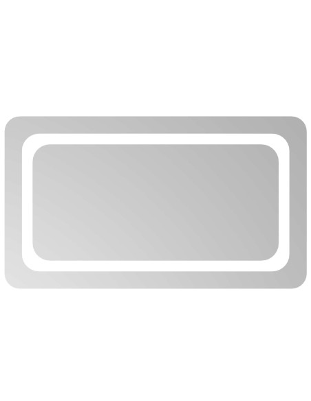 Specchio da bagno LED Trasparente 70 x 40 cm vetro temperato
