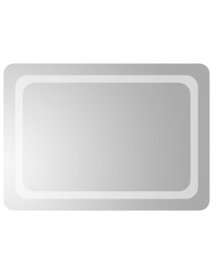 Specchio da bagno LED Trasparente 70 x 50 cm vetro temperato 2