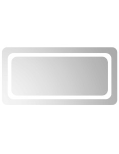 Specchio da bagno LED Trasparente 80 x 40 cm vetro temperato 2