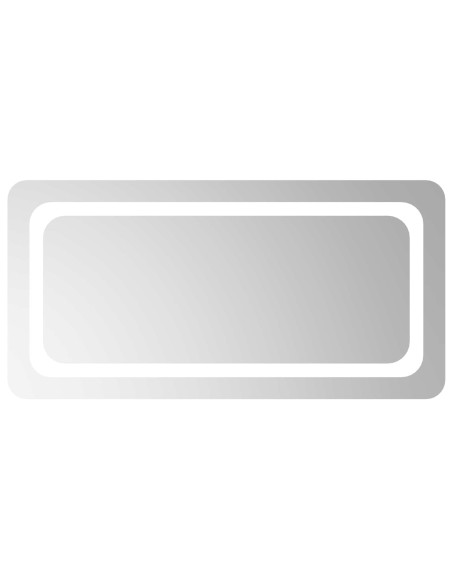 Specchio da bagno LED Trasparente 80 x 40 cm vetro temperato