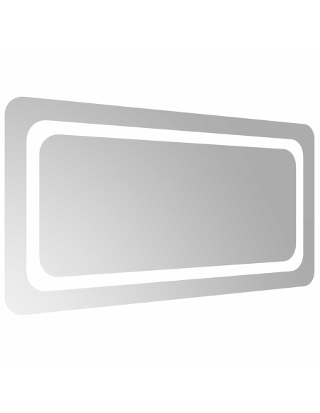 Specchio da bagno LED Trasparente 80 x 40 cm vetro temperato