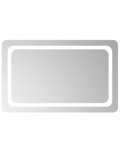 Specchio da bagno LED Trasparente 80 x 50 cm vetro temperato 2