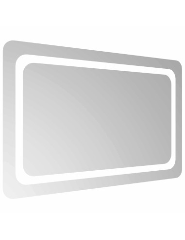 Specchio da bagno LED Trasparente 80 x 50 cm vetro temperato