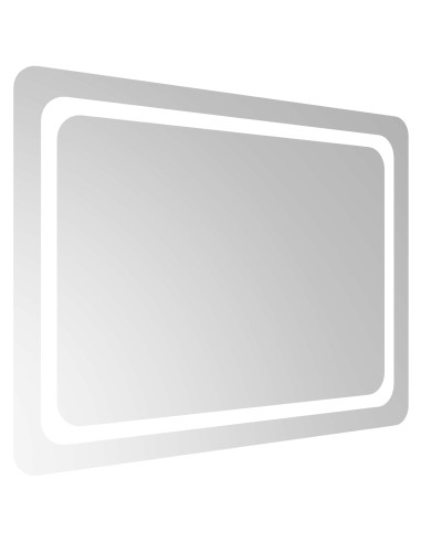 Specchio da bagno LED Trasparente 80 x 60 cm vetro temperato