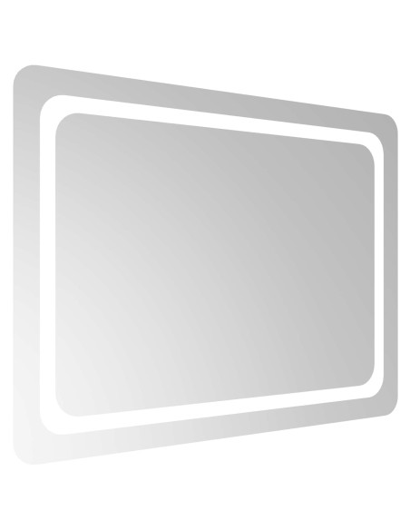 Specchio da bagno LED Trasparente 80 x 60 cm vetro temperato