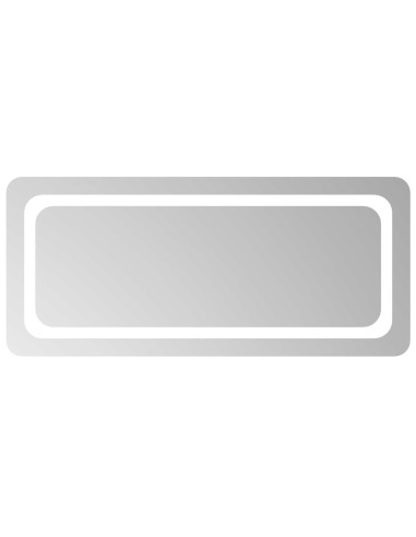 Specchio da bagno LED Trasparente 90 x 40 cm vetro temperato