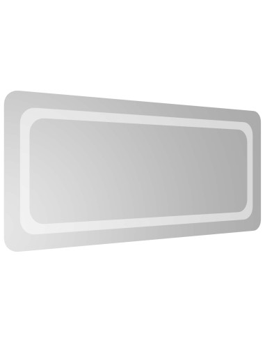 Specchio da bagno LED Trasparente 90 x 40 cm vetro temperato