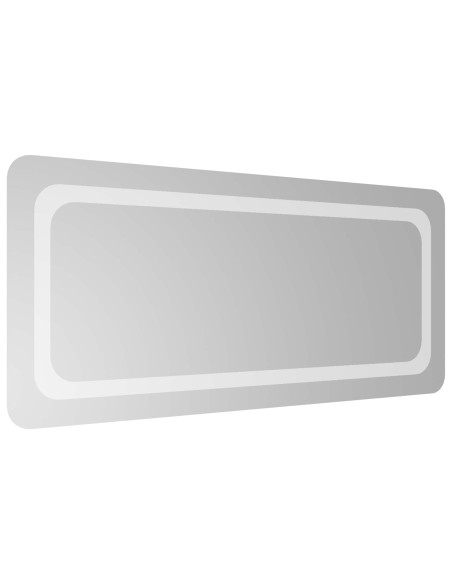 Specchio da bagno LED Trasparente 90 x 40 cm vetro temperato