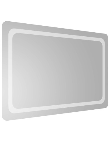 Specchio da bagno LED Trasparente 90 x 60 cm vetro temperato