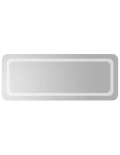 Specchio da bagno LED Trasparente 100 x 40 cm vetro temperato 2