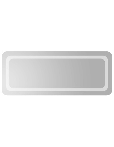 Specchio da bagno LED Trasparente 100 x 40 cm vetro temperato