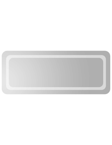 Specchio da bagno LED Trasparente 100 x 40 cm vetro temperato