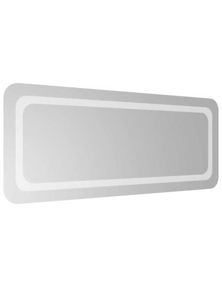 Specchio da bagno LED Trasparente 100 x 40 cm vetro temperato