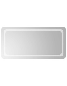 Specchio da bagno LED Trasparente 100 x 50 cm vetro temperato 2