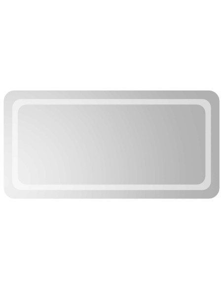 Specchio da bagno LED Trasparente 100 x 50 cm vetro temperato