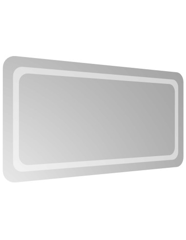 Specchio da bagno LED Trasparente 100 x 50 cm vetro temperato