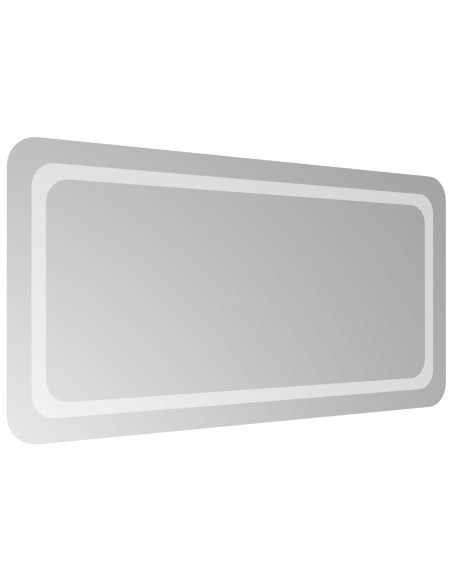 Specchio da bagno LED Trasparente 100 x 50 cm vetro temperato