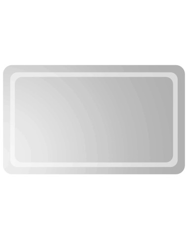 Specchio da bagno LED Trasparente 100 x 60 cm vetro temperato
