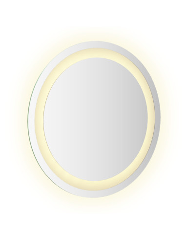 Specchio da bagno LED Trasparente Ø 40 cm vetro temperato