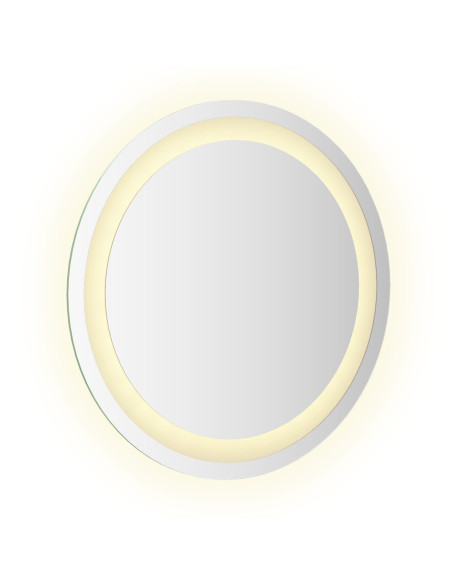 Specchio da bagno LED Trasparente Ø 40 cm vetro temperato