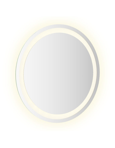 Specchio da bagno LED Trasparente Ø 50 cm vetro temperato