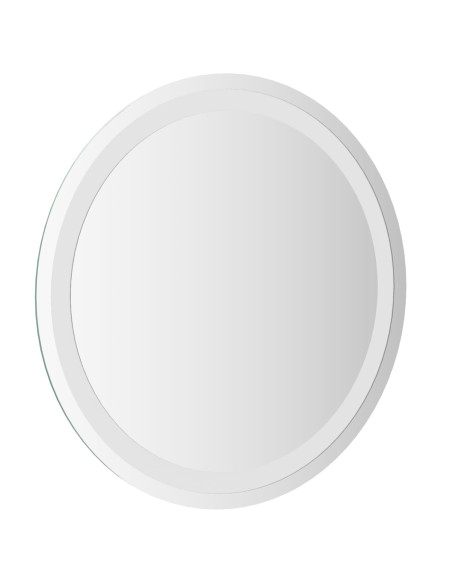 Specchio da bagno LED Trasparente Ø 50 cm vetro temperato