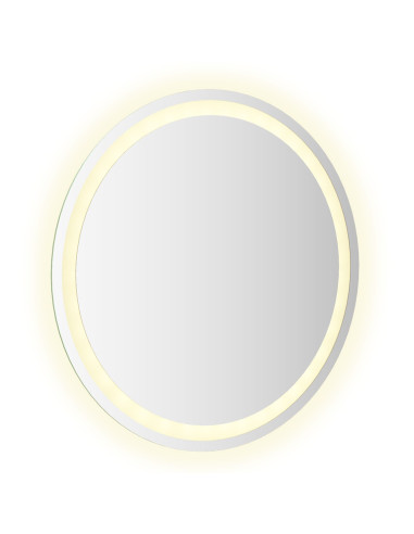 Specchio da bagno LED Trasparente Ø 60 cm vetro temperato