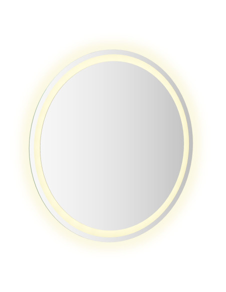 Specchio da bagno LED Trasparente Ø 70 cm vetro temperato