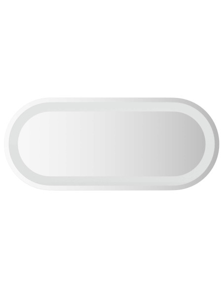 Specchio da bagno LED Trasparente 70 x 30 cm vetro temperato
