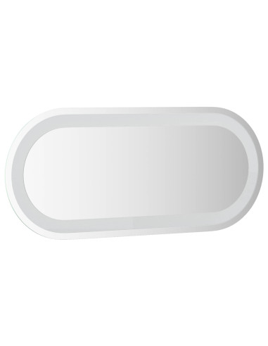 Specchio da bagno LED Trasparente 70 x 30 cm vetro temperato