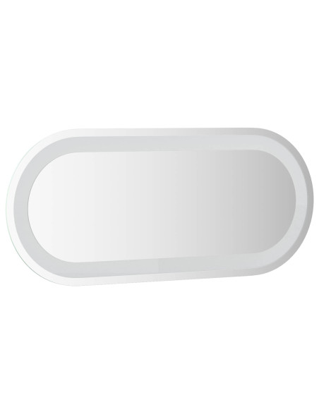 Specchio da bagno LED Trasparente 70 x 30 cm vetro temperato